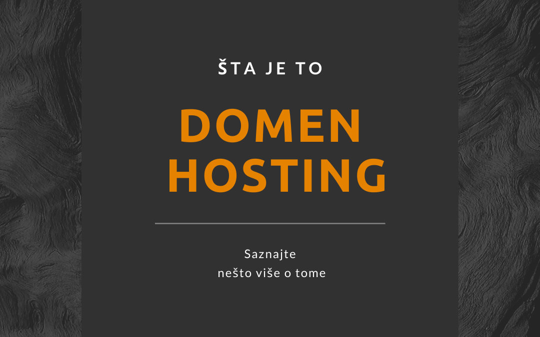 Šta je hosting a šta domen?